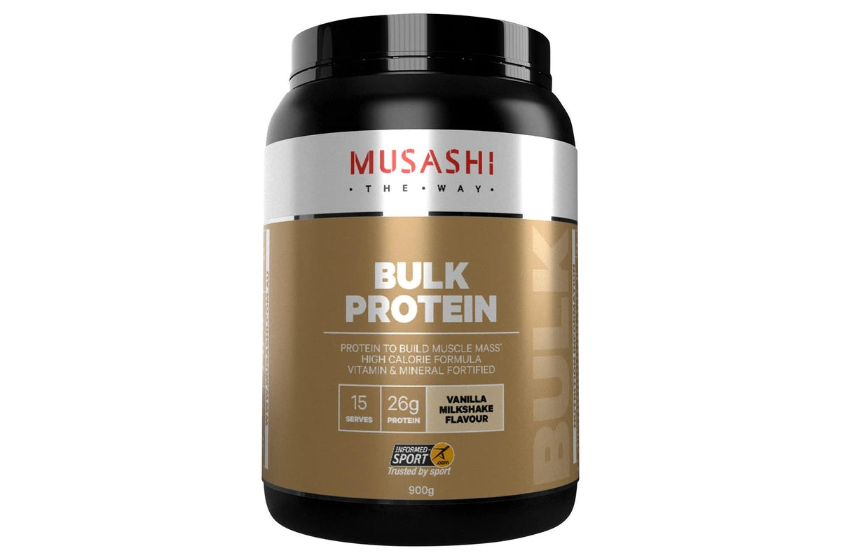 Musashi Bulk Protein Vanilla Milkshake 900g