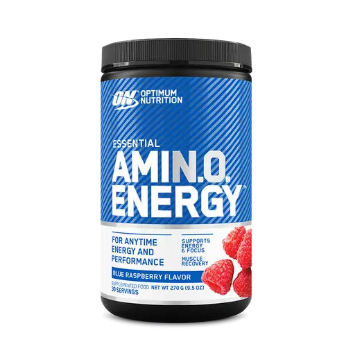 OPTIMUM NUTRITION Amino Energy Powder, Blue Raspberry, 270g, 30 Servings