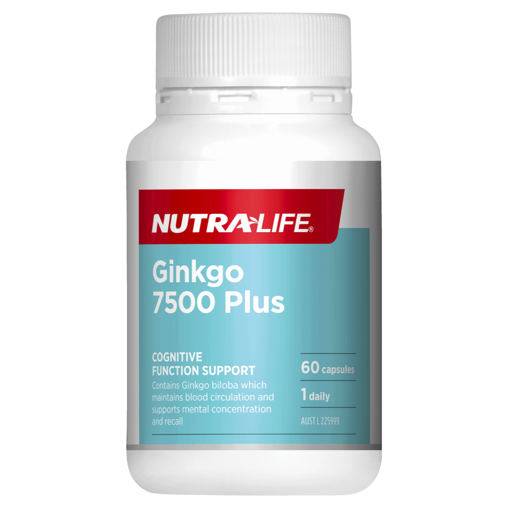 Nutra-Life Ginkgo 7500 Plus 60Cpas
