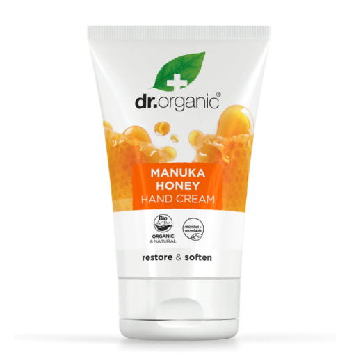 Dr Organic Hand & Nail Cream Organic (Manuka Honey) - 125mL
