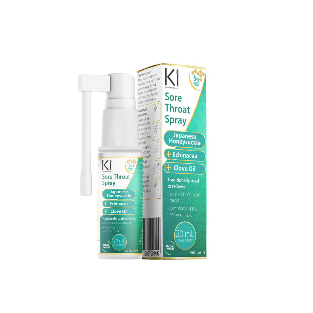 Ki Sore Throat Oral Spray 20ml
