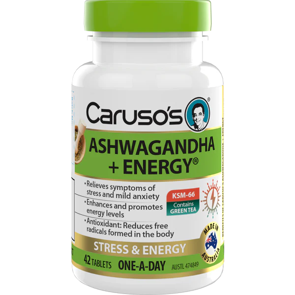 Caruso's Ashwagandha + Energy 42tabs