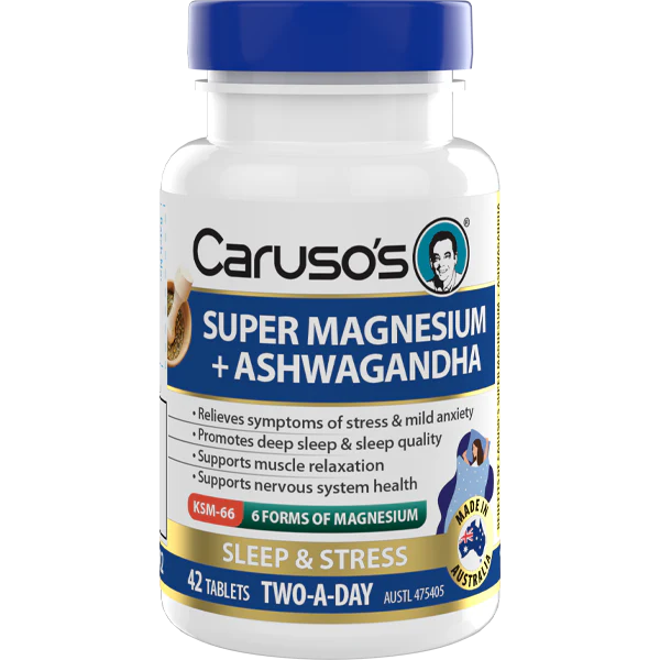 Caruso's Super Magnesium + Ashwagandha 42tabs