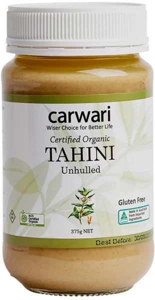 Carwari Organic Tahini Unhulled 375g