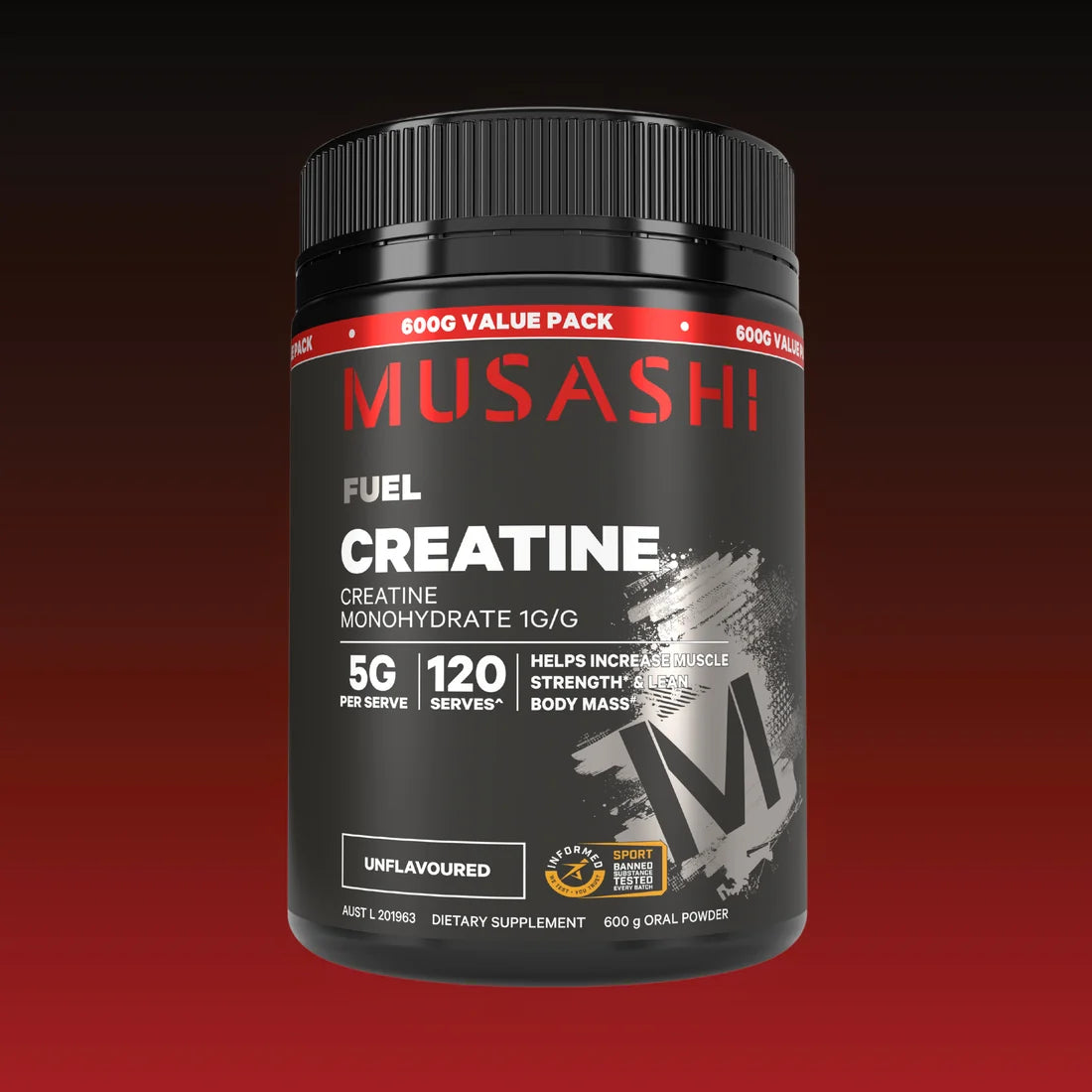 Musashi Creatine Unflavoured 600gm