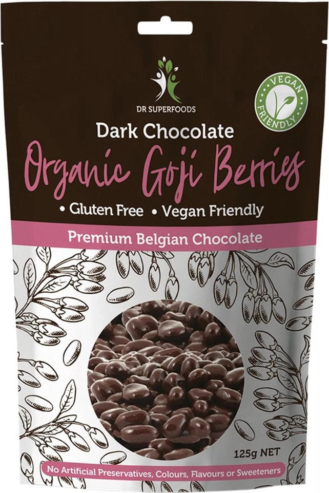 Dr Superfoods Goji Berries Organic Dark Chocolate 125g