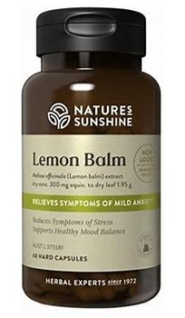 Nature's Sunshine Lemon balm 1.95gm 60caps