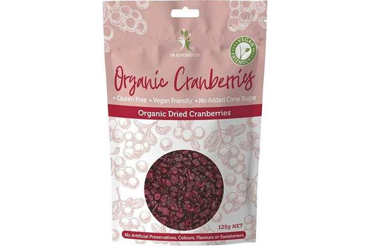 Dr Superfoods Organic Dried Cranberries 125g