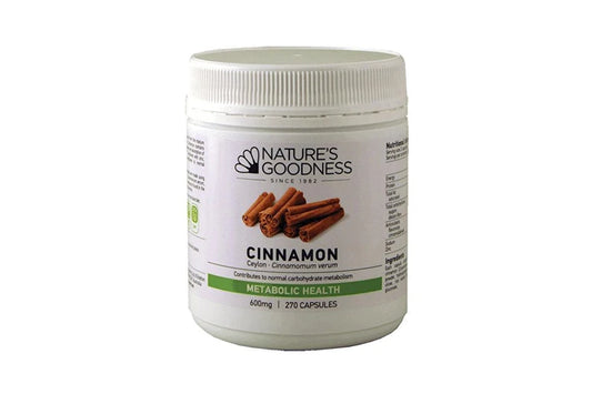 Nature's Goodness Cinnamon 600MG 270caps