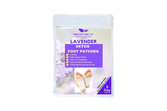 Healthy Bod. Co Detox Foot Patches Lavender x (5 Pairs for 5 Day Detox) 10 Patches