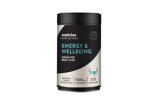 Melrose Origins Energy & Wellbeing (Grass Fed Beef Liver 1000mg) 120c