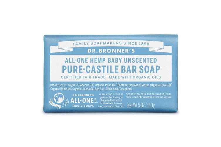 Dr Bronner's Bar Soap Pure Castile Baby