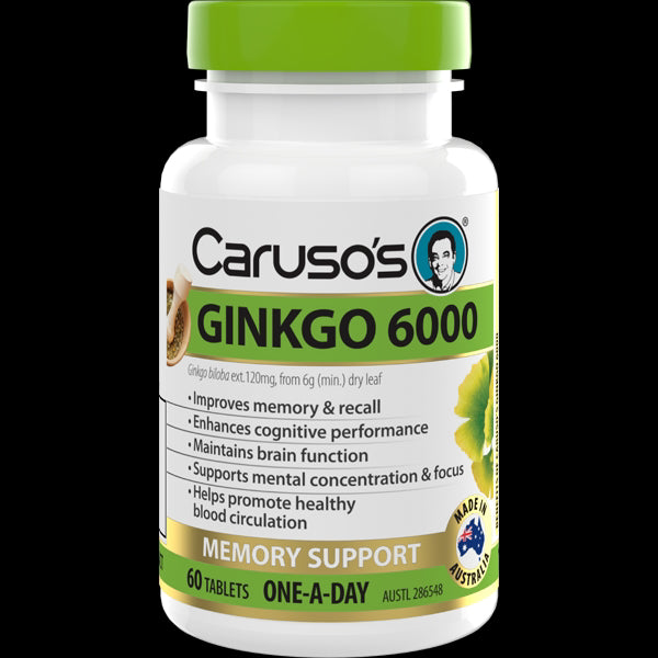 Caruso's Ginkgo 6000mg 60tabs