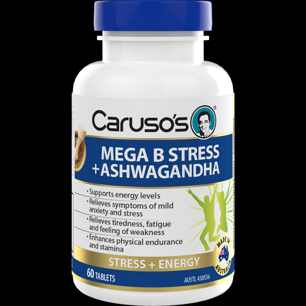 Caruso's Mega B +Ashwagandha 60tabs