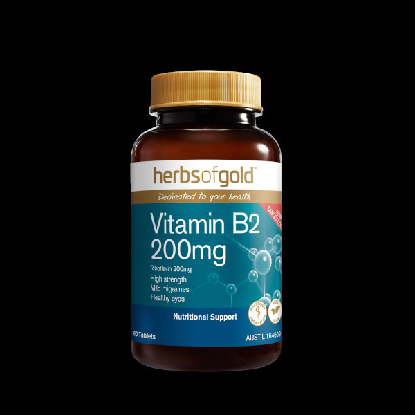 Herbs of Gold Vitamin B2 200mg 60tabs