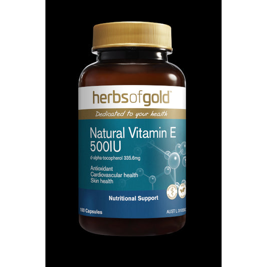 Herbs of Gold Natural Vitamin E 500 100 caps