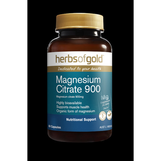 Herbs of Gold Magnesium Citrate 900 60caps