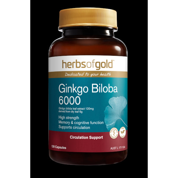 Herbs of Gold Ginkgo Biloba 6000 120caps