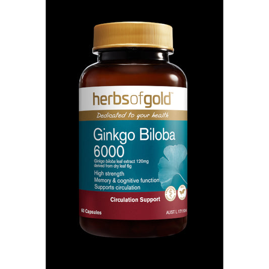 Herbs of Gold Ginkgo Biloba 6000 60 caps