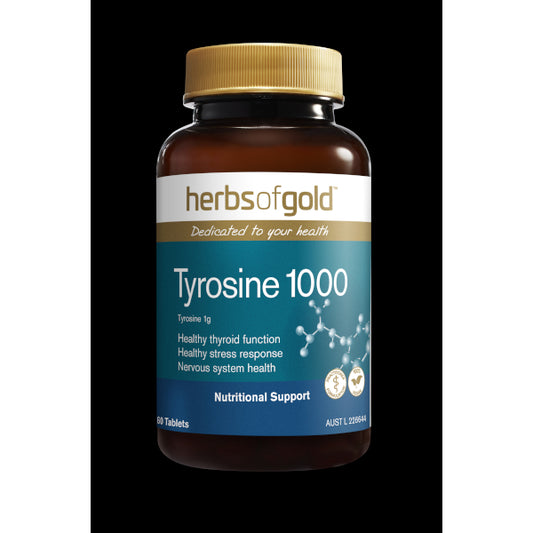 Herbs of Gold Tyrosine 1000 60 tabs