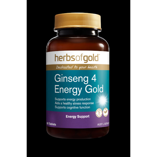 Herbs of Gold Ginseng 4 Energy Gold 60 tabs