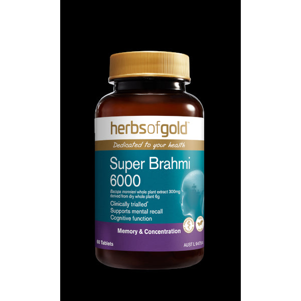 Herbs of Gold Super Brahmi 6000mg 60tabs