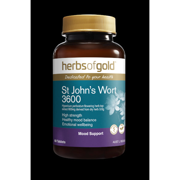 Herbs of Gold St John Wort 3600 60 tabs