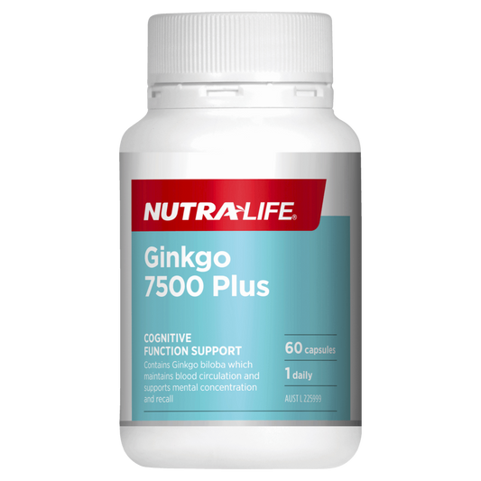 Nutra-Life Ginkgo 7500 Plus 60Cpas