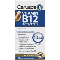 Caruso's Vitamin B12 Activated 1.2mg 120tabs