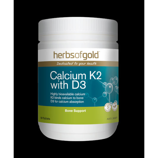 Herbs of Gold Calcium K2 & D3 90 tabs