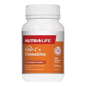 Nutra-Life Ester c 500mg Chewable Tabs 120tabs