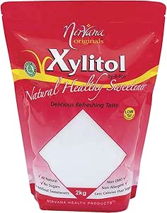 Nirvana Originals Xylitol Natural Healthy Sweetener Stand-Up Pouch Ziplock 2kg