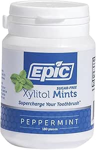 Epic Xylitol Dental Mints Peppermint 180pcs