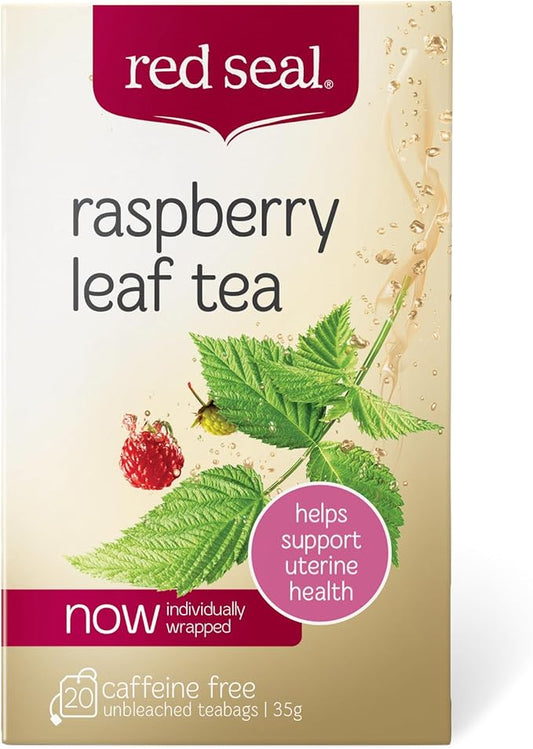Red Seal Raspberry leaf tea 20tbs with Rose