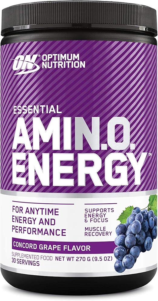 OPTIMUM NUTRITION Amino Energy Powder, Concord Grape, 270g, 30 Servings