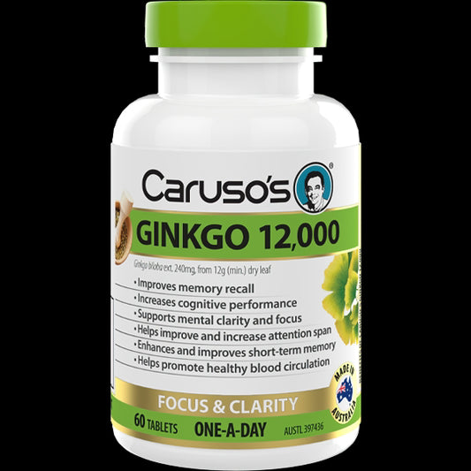 Caruso's Ginkgo 12,000 60tabs