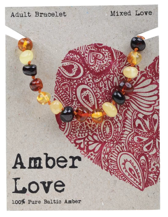 Amber Love Adult Bracelet  Mixed Love