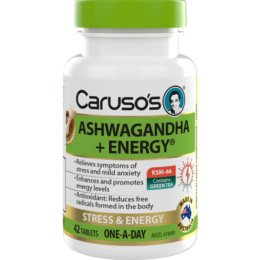 Caruso's Ashwagandha + Energy 42tabs