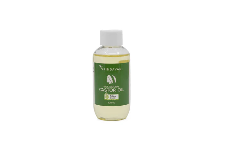 Castor Oil - Certified Organic - 100mL - Hexane Free & Cold Pressed