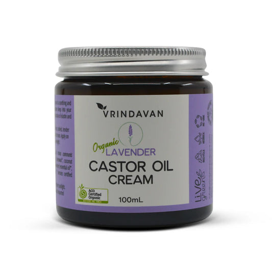 Vrindavan Castor Oil Cream Lav 100ml