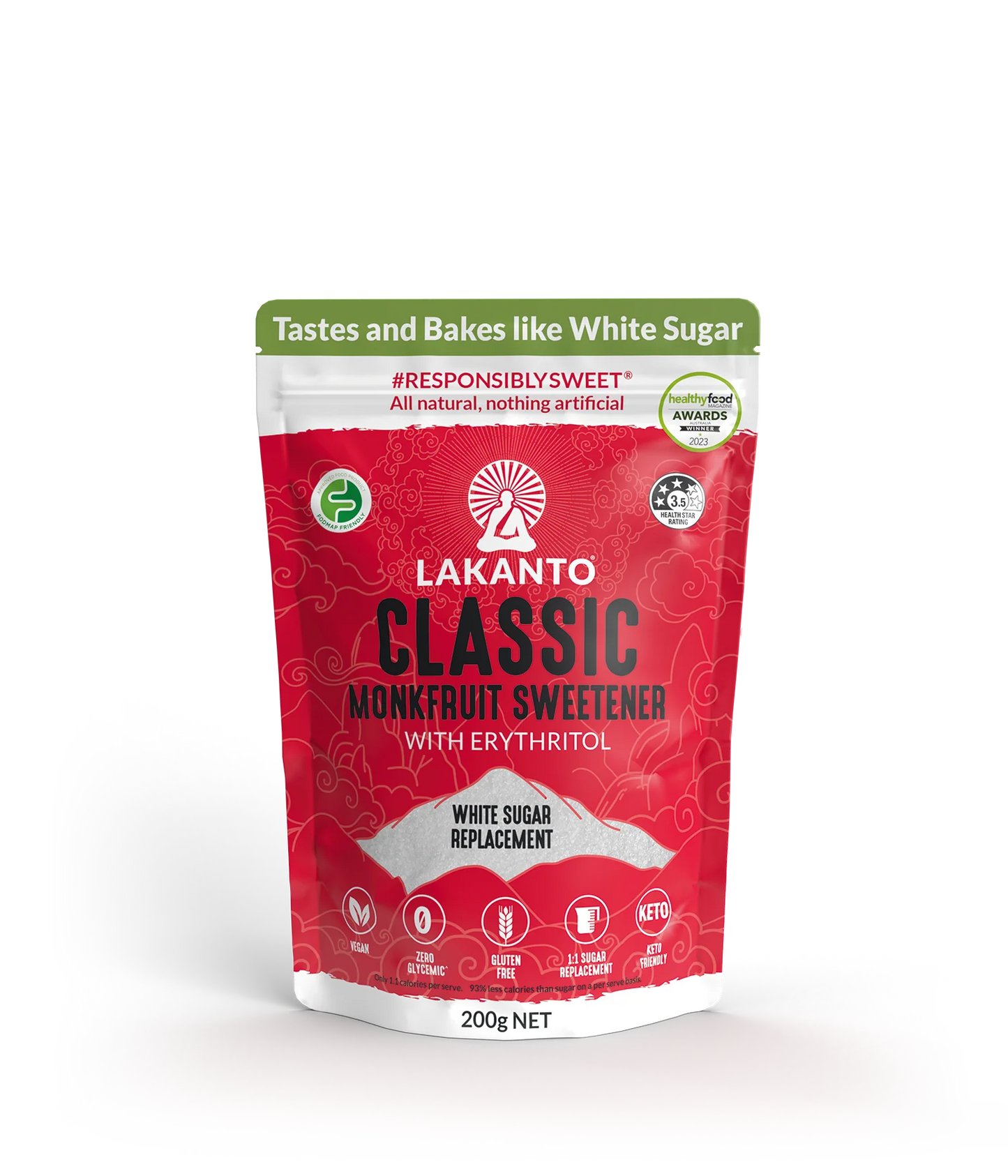 Classic Monkfruit 1:1 White Sugar Substitute 200g