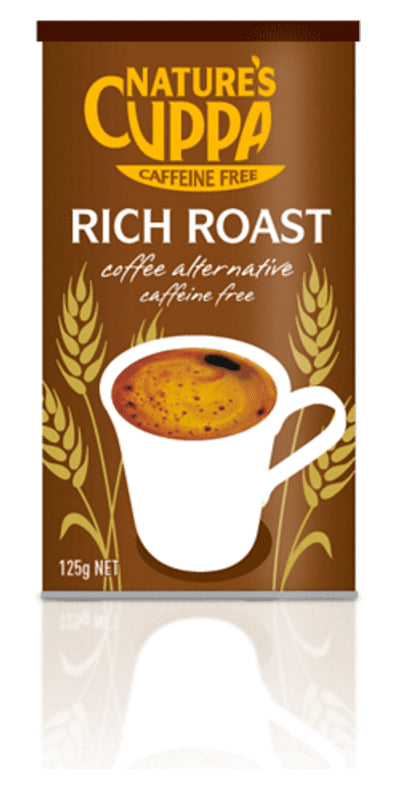 Natures Cuppa Caffeine Free Rich Roast Coffee Alternative 125g