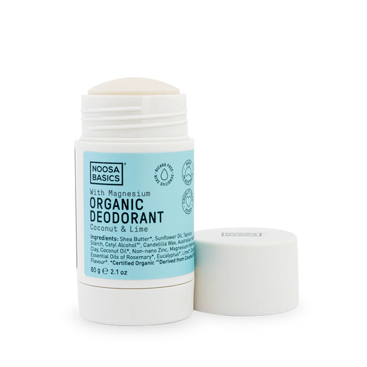 Organic Deodorant Stick with Magnesium / Bi-Carb Free - Coconut & Lime 60g