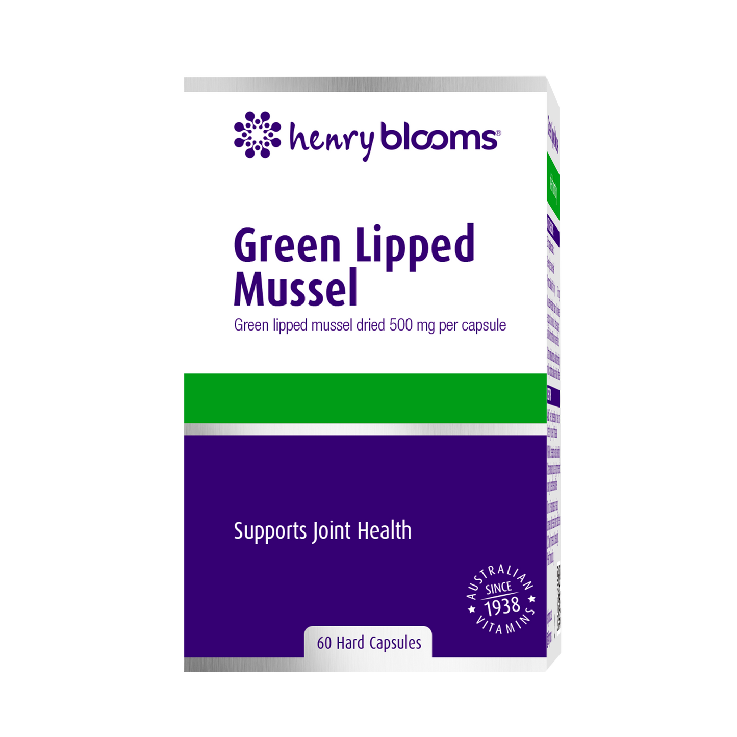 Henry Blooms Green Lipped Mussel - Inflammatory 60 caps