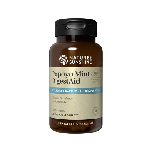 Nature's Sunshine Papaya Mint Digest Aid 70 tabs