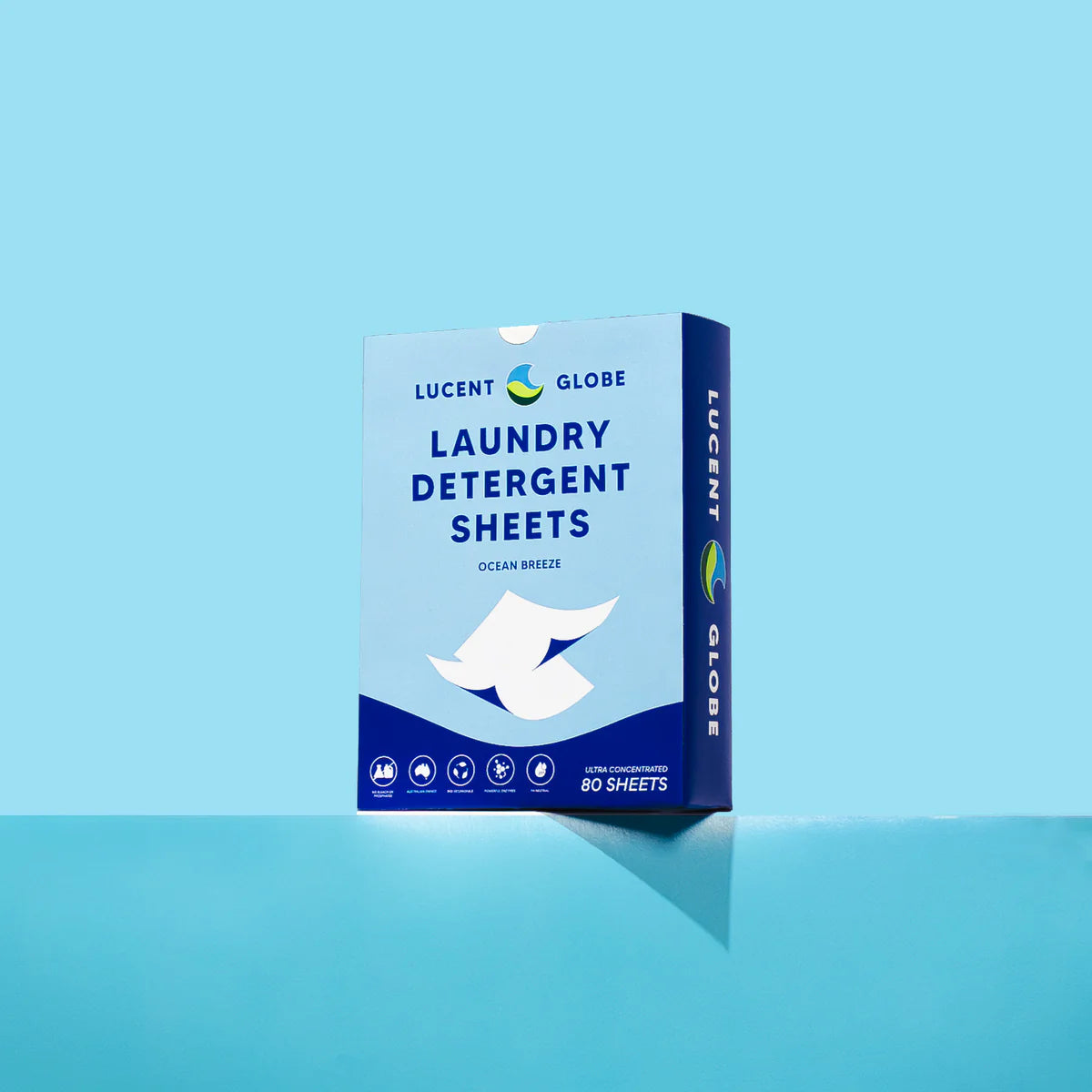 Lucent Globe Laundry Sheets Ocean Breeze 80washes