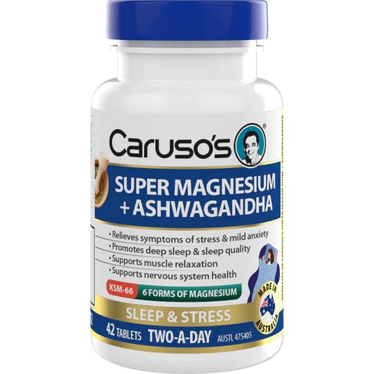 Caruso's Super Magnesium + Ashwagandha 42tabs