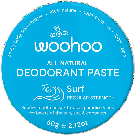 Woohoo Body Deodorant Paste 60g - Regular Strength Surf