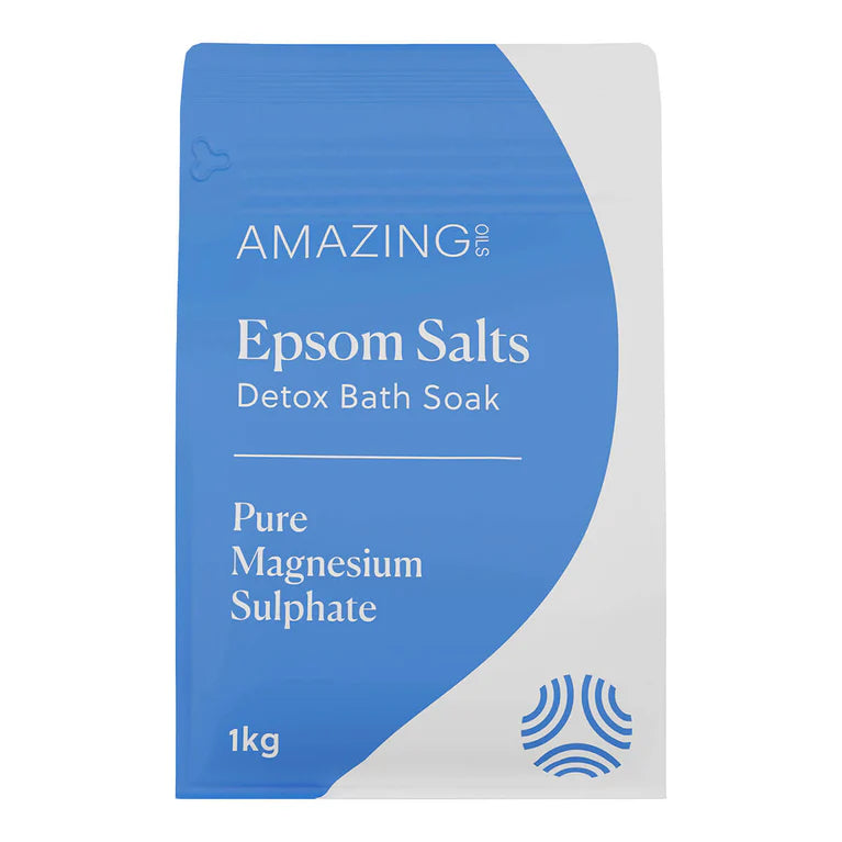 Amazing Oils Epsom Salts Detox Bath Soak - Pure Magnesium Sulphate