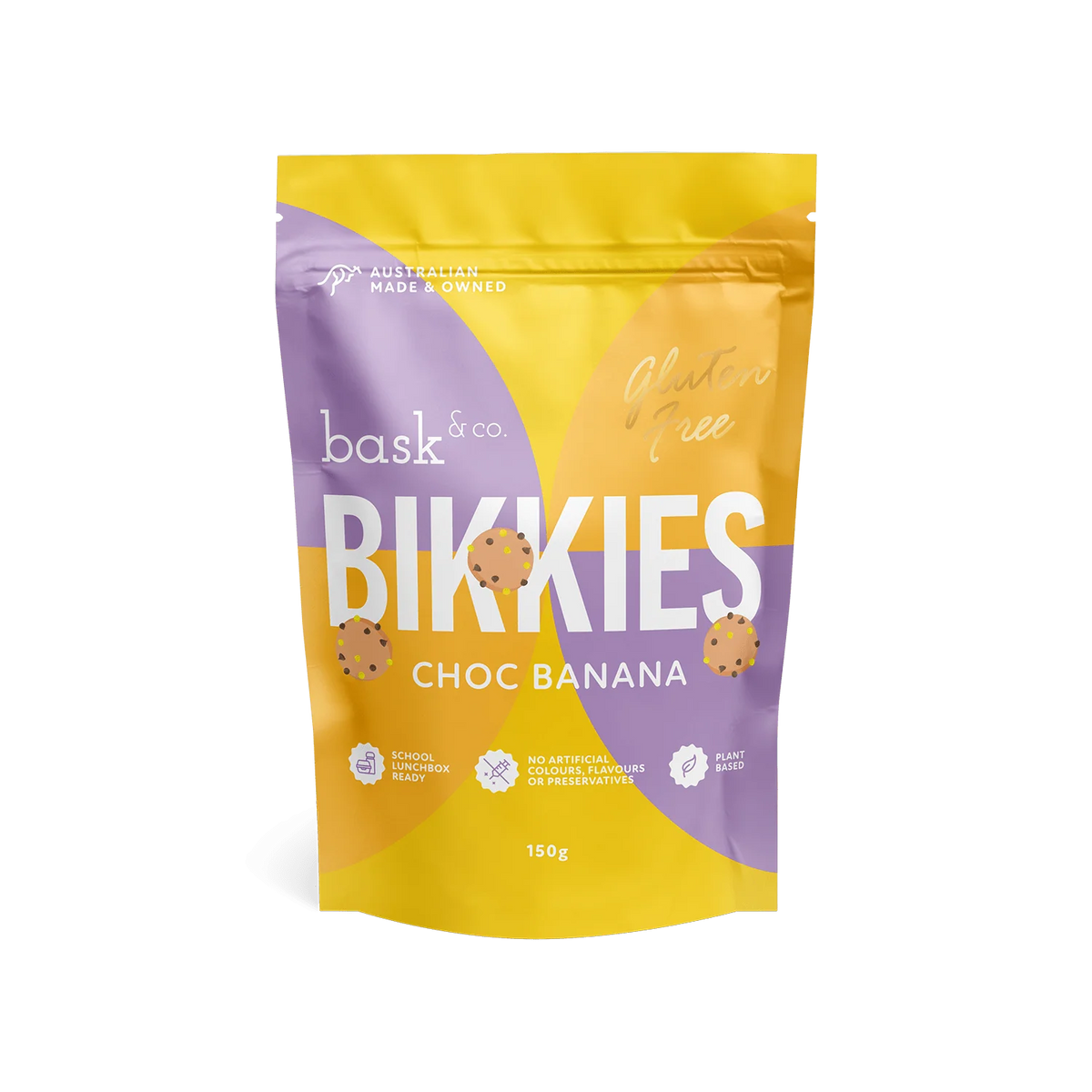 Bask & Co Choc Banana Bikkies 150g